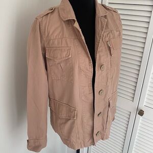 J Crew Classic Chino Weathered Jacket, size 6, Khaaki